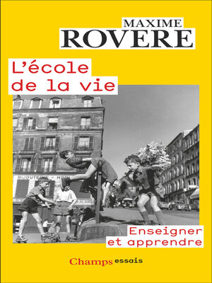 cover image of L'école de la vie. Enseigner et apprendre